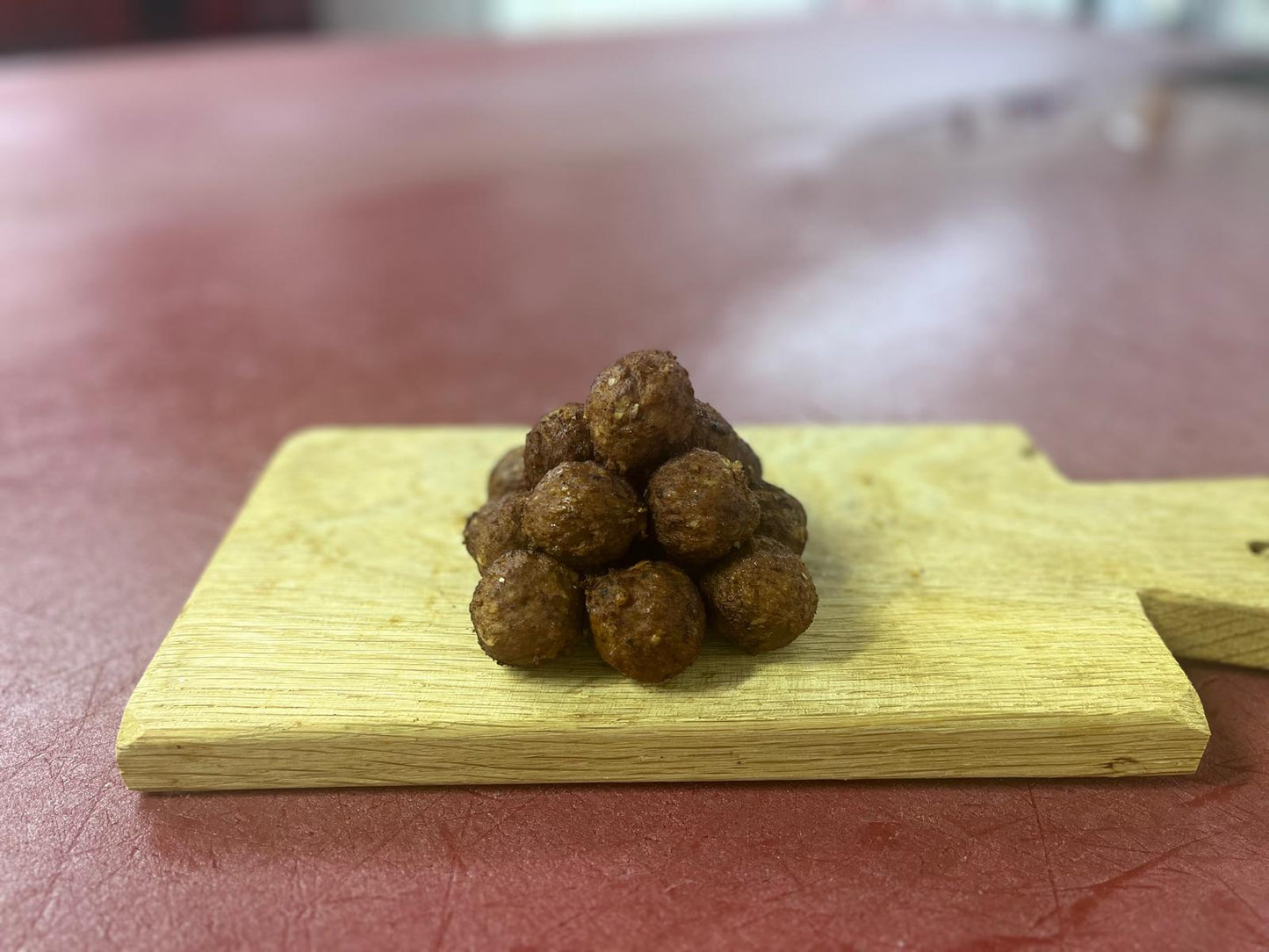 Mini gehaktbal 20 gram, doos 4 kg.